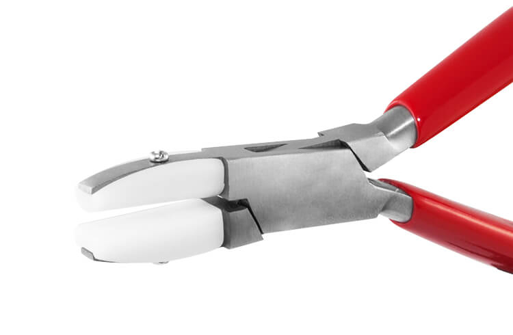 Schonzange Schienenzange halbrund/flach