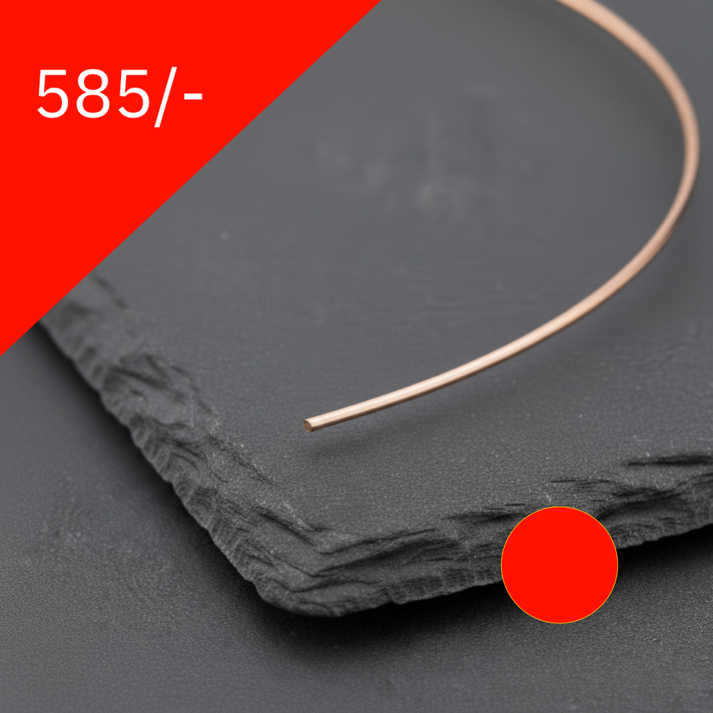 Golddraht Rund Rotgold 585/-