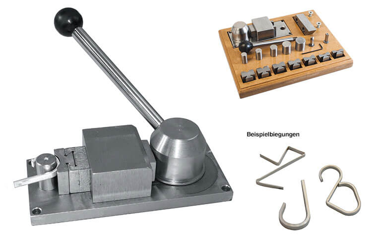 Biegemaschine mit Druckstücken