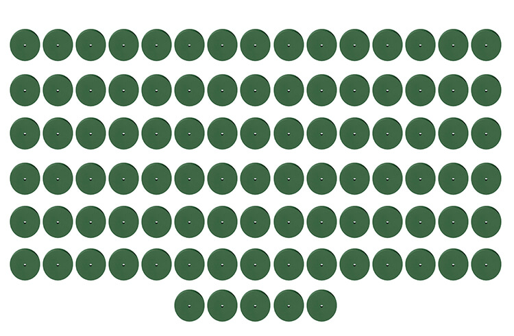 100 Flexible Polierer Rad grün