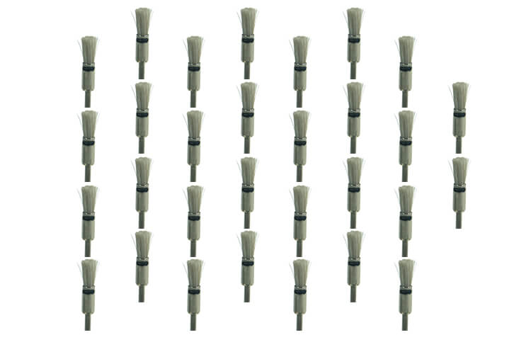 30 Pinselbürsten weiß hart