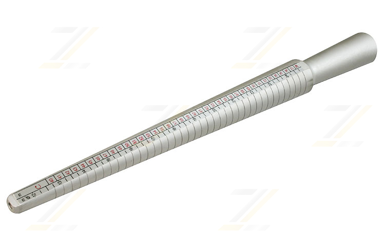 Ringstock, extra lang silber