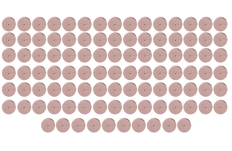 100 Silikonpolierer Rad rosa