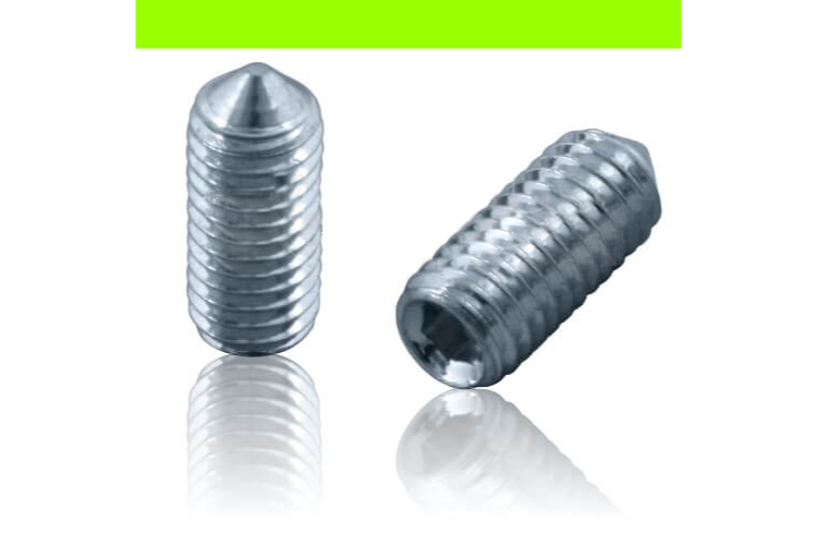 M 6 Gewindestifte mit Spitze DIN 914 galvanisch verzinkt