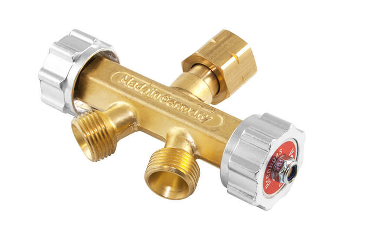 Doppelabzweiger Abzweigeventil Brenngas