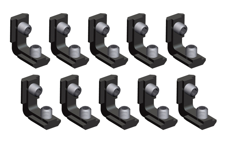 10 Winkelverbinder Innenwinkel für Alu Profile