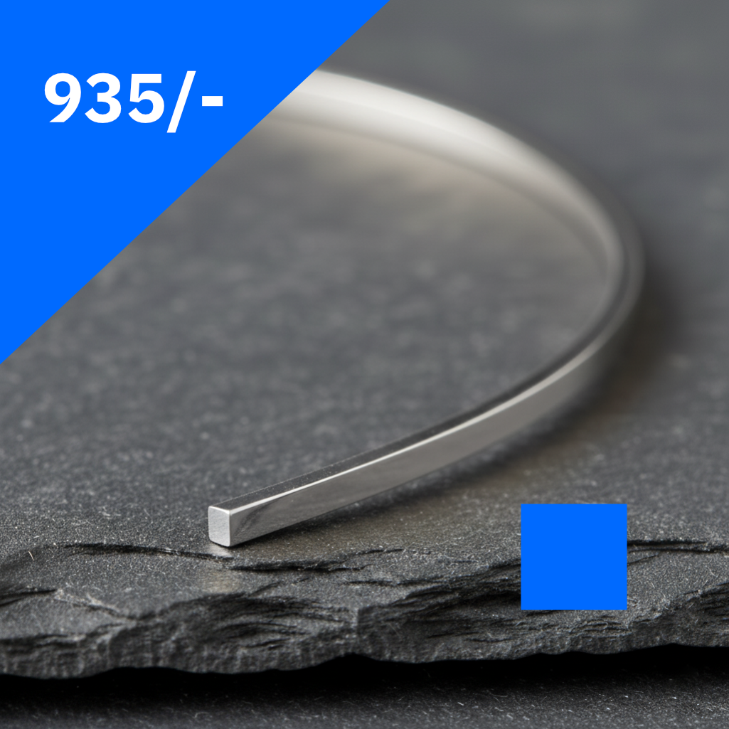 Silberdraht vierkant Silber 935/-
