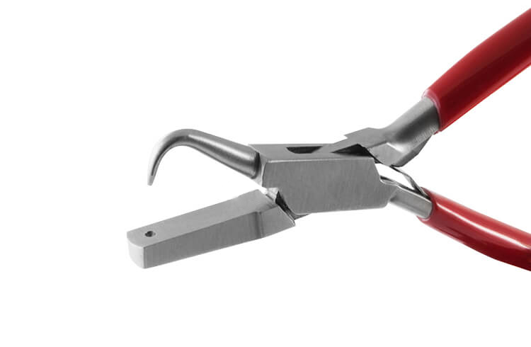 Formzange Kugel 1 mm gebogen  / Dimple Plier