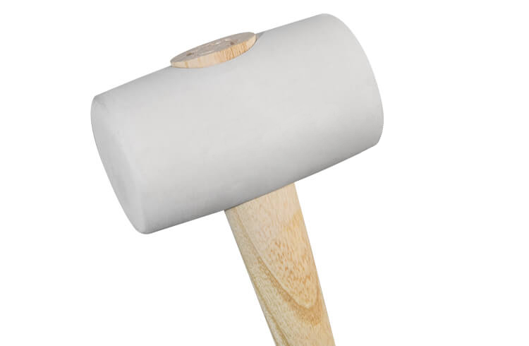 Gummihammer 90 x 50 mm weiss