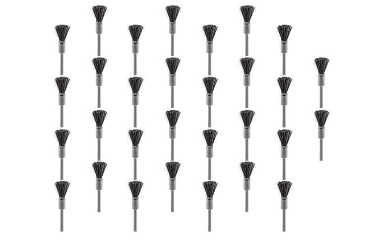 30 Pinselbürsten Ziege grau