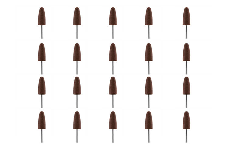 20 Gummipolierer braun 10 x 24 mm