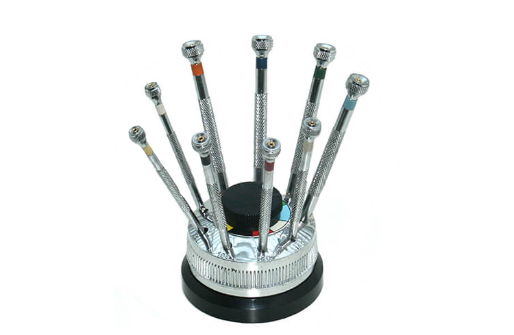 Schraubendrehersatz mit schweren Drehsockel