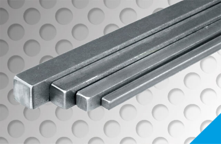 Automatenstahl Vierkantstangen 11SMn30+C Länge 120 mm