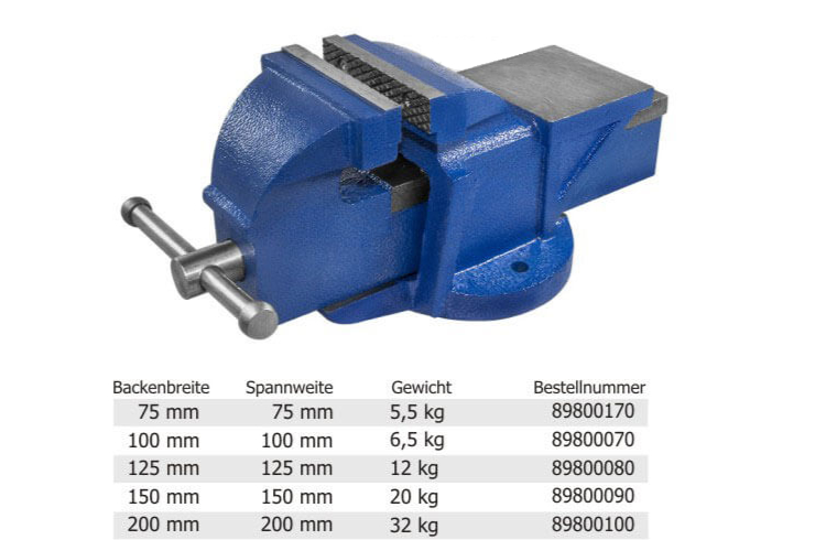 Parallel Schraubstock stationär