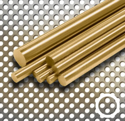 Messing Rundstangen Ms 58 Länge 120 mm