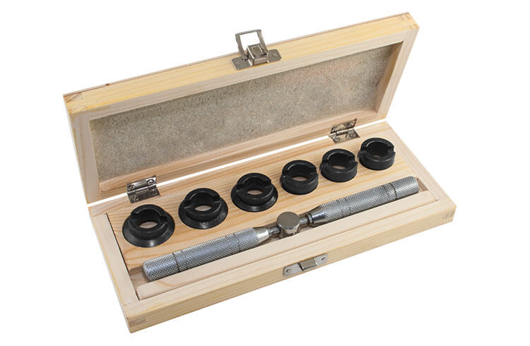 Gehäuseöffner für RLX Uhren mit Holzkasten