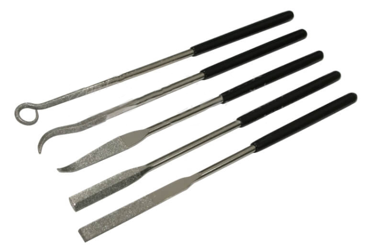 Diamant Riffelfeilen 5 Stück