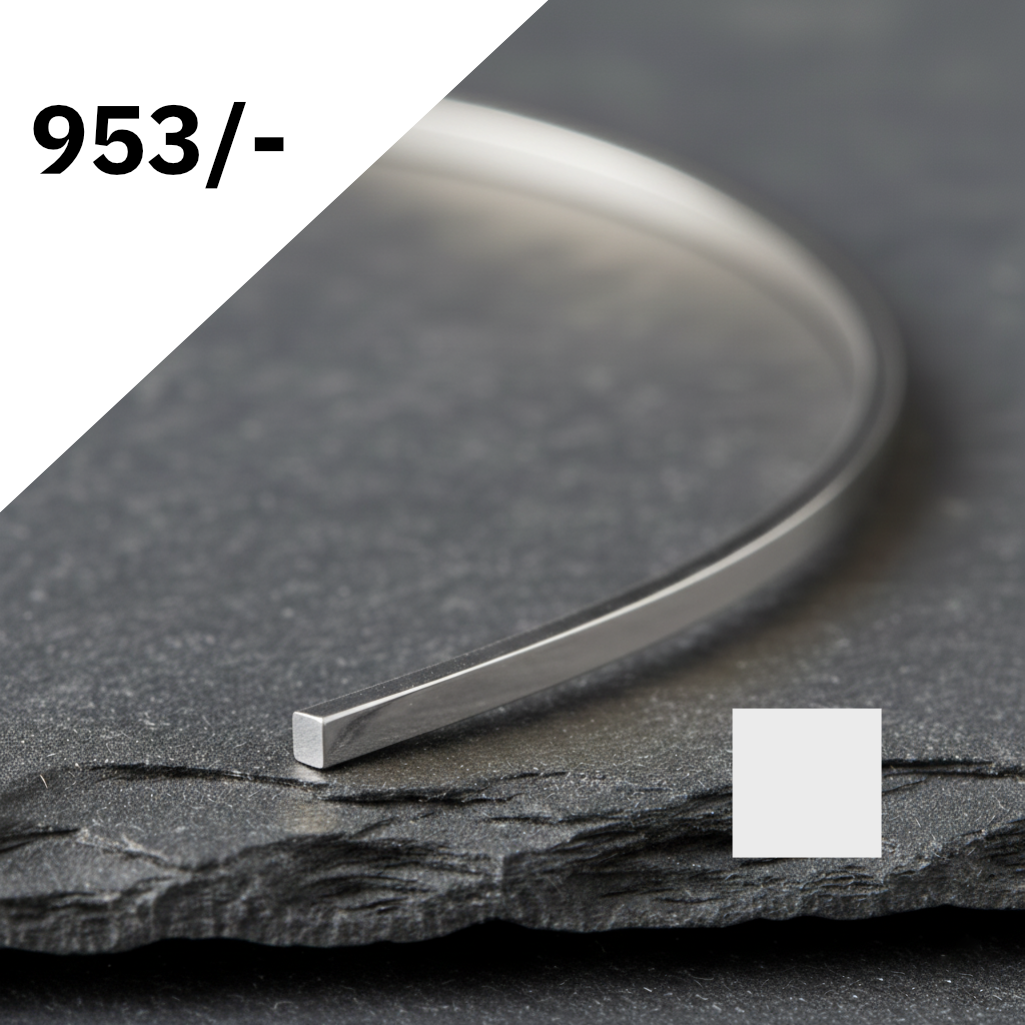 Platindraht vierkant Platin 953/-