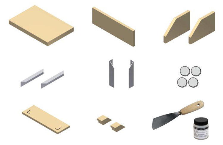 Bausatz Lötplatz Schmelzplatz Glühplatz