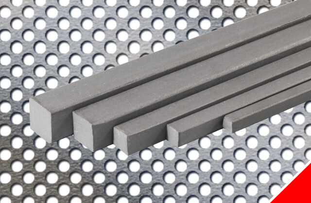 Titan Grade 2 Vierkantstangen 120 mm