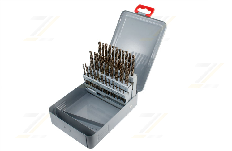 HSSG-Co5 Spiralbohrersatz, geschliffen 1 - 5,9 mm / 0,1