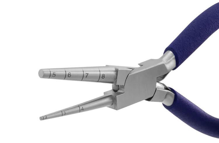 Drahtbiegezange Ösenbiegezange rund Skala