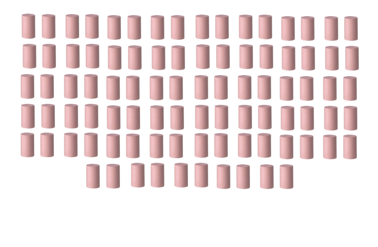 100 Silikonpolierer Walze rosa