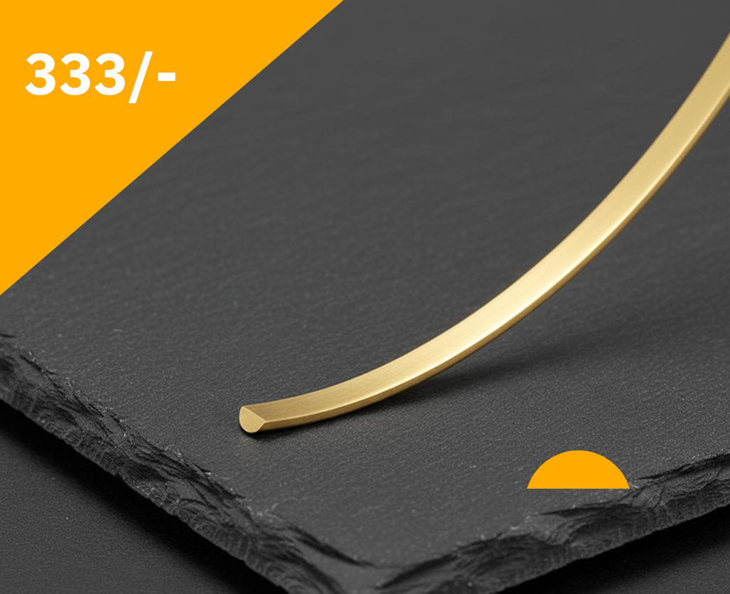 Golddraht halbrund 40% Gelbgold 333/-