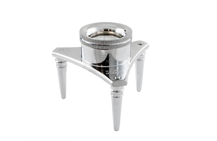 Dreibein-Lupe 10x/21mm konische Füße