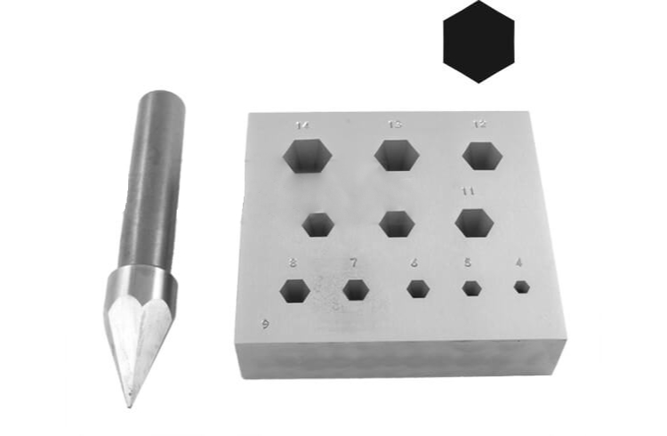 Stauchmatrize, sechseck