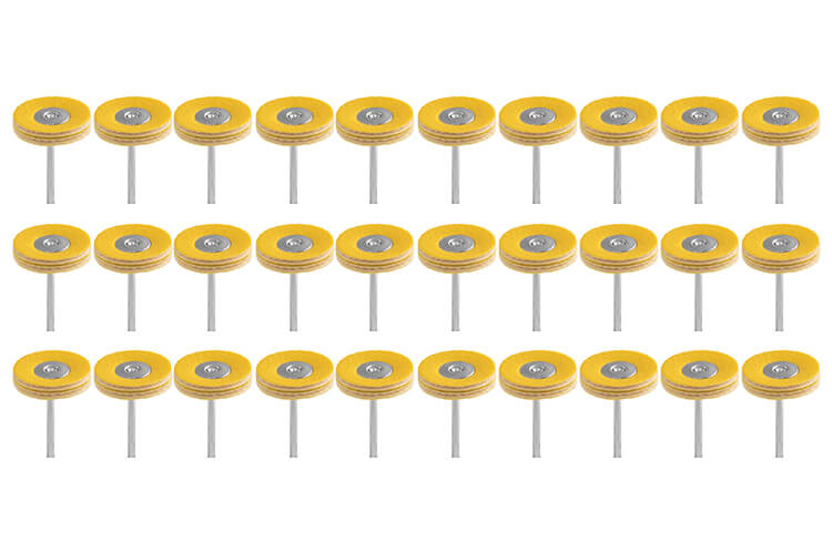 30 Polierräder Kunststoff / Gewebe