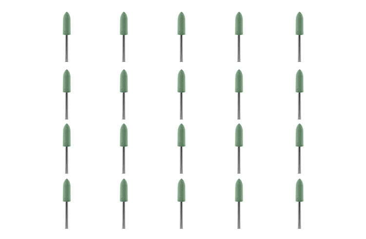 20 Gummipolierer grün 5 x 16 mm