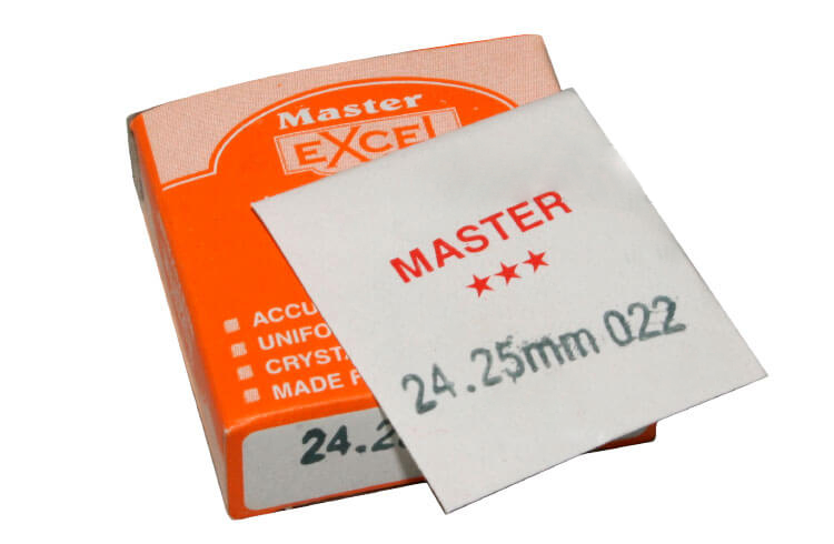 Uhrgläser 10 Stück plan