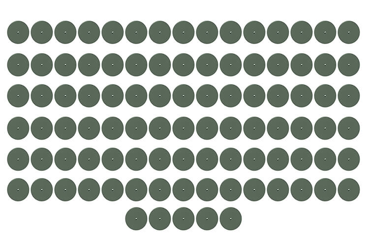 100 Universalpolierer Rad grün