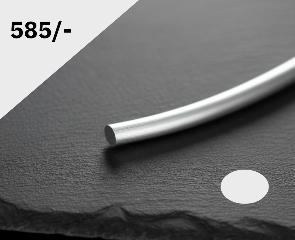 Golddraht Ovaldraht 75% Weissgold 585/-