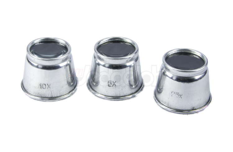 Augenlupen 3er Set Metall