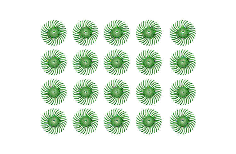 20 Bristle Discs Mattierungsräder Körnung 1000