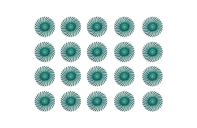 20 Bristle Discs Mattierungsräder Körnung 80