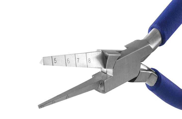 Drahtbiegezange Ösenbiegezange dreieck Skala