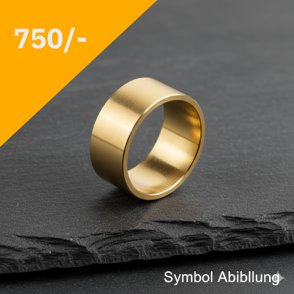 Gelbgold 750/- Wandstärke 1,3 mm