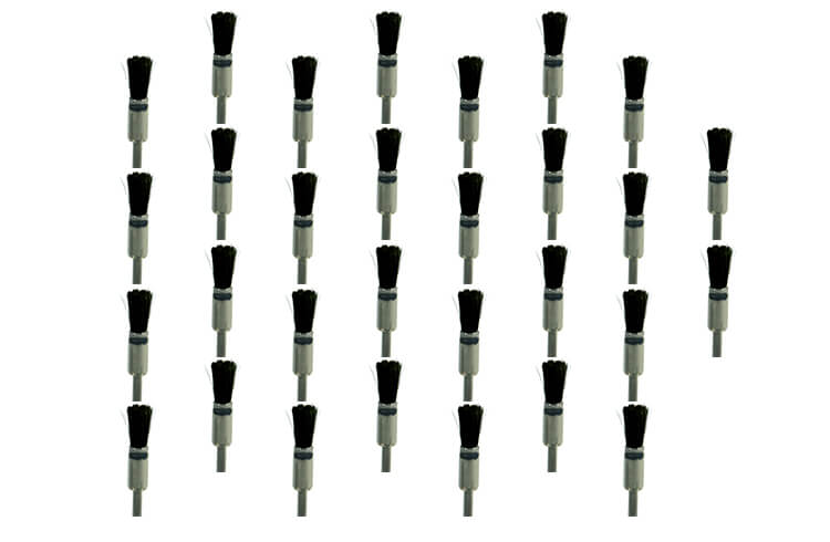 30 Pinselbürsten schwarz hart