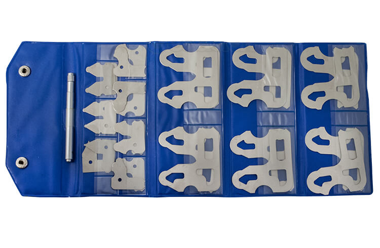 Radienlehre 0,5 - 13 mm 26 Blätter