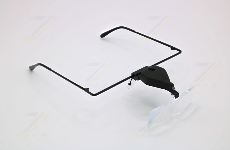 Brillenlupe 3 Wechselgläser LED