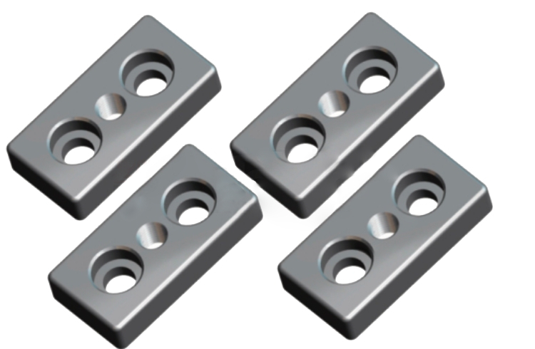 4 Endplatten Transportplatten 80X40