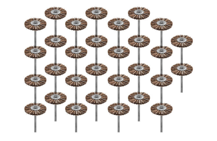 30 Radbürsten Rosshaar medium