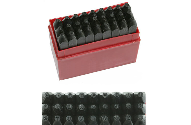 Schlagstempel, Schlagbuchstaben