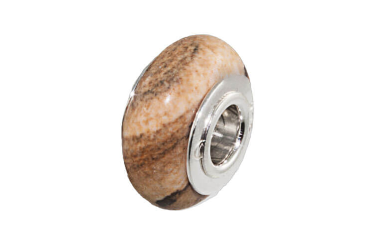 Edelstein Beads Jaspis/Landschaft