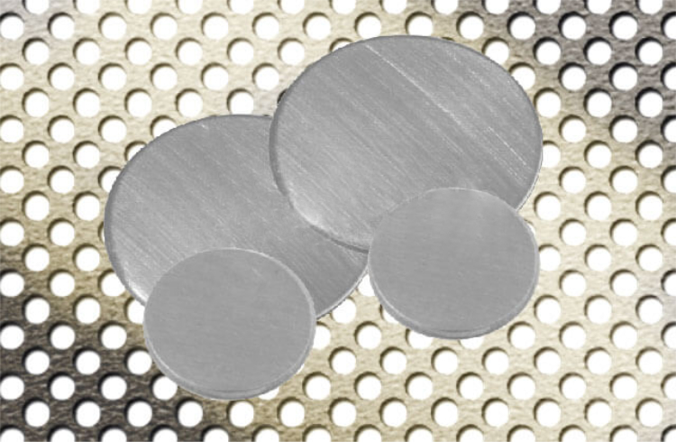 Neusilber Ronden gestanzt, Stärke 2,0 mm