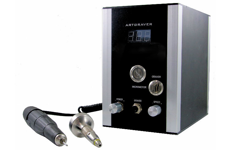 Air Engraver II Druckluftstichel mit Mikromotor