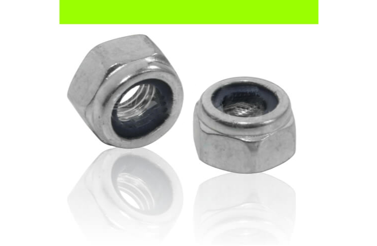 Sechskant-Muttern DIN 985 mit Klemmteil Stahl verzinkt